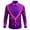 Purple, variant on HOWPAY Men's Dress Shirts Valentines Graphic Slim Fit Shirts Long Sleeve Button down Stretch Casual Lightweight Holiday Party Fall Clothes Purple L