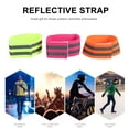 thumbnail image 4 of OULII 8 Pieces Reflective Armband Polyester Night Running Gear for Men Women Runners Cyclists Safety Warning, 4 of 8