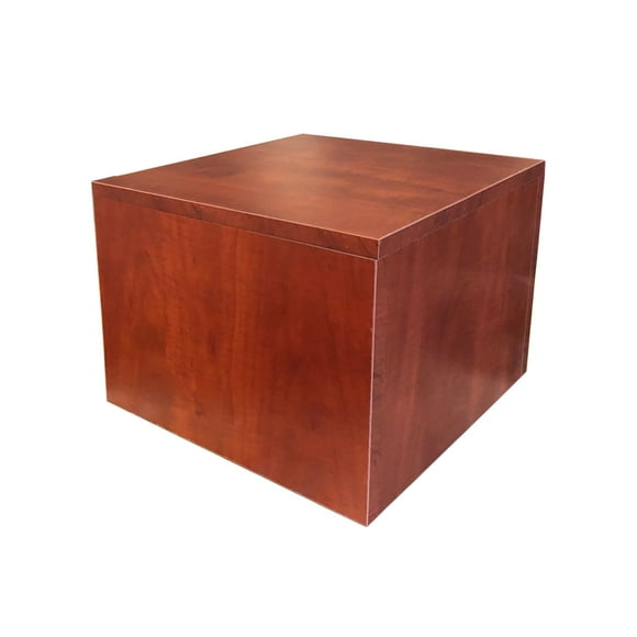 FixtureDisplays® 12" Apple Wood Cube Pedestal Display Glorifier Riser Stand Easy assembly required 15926