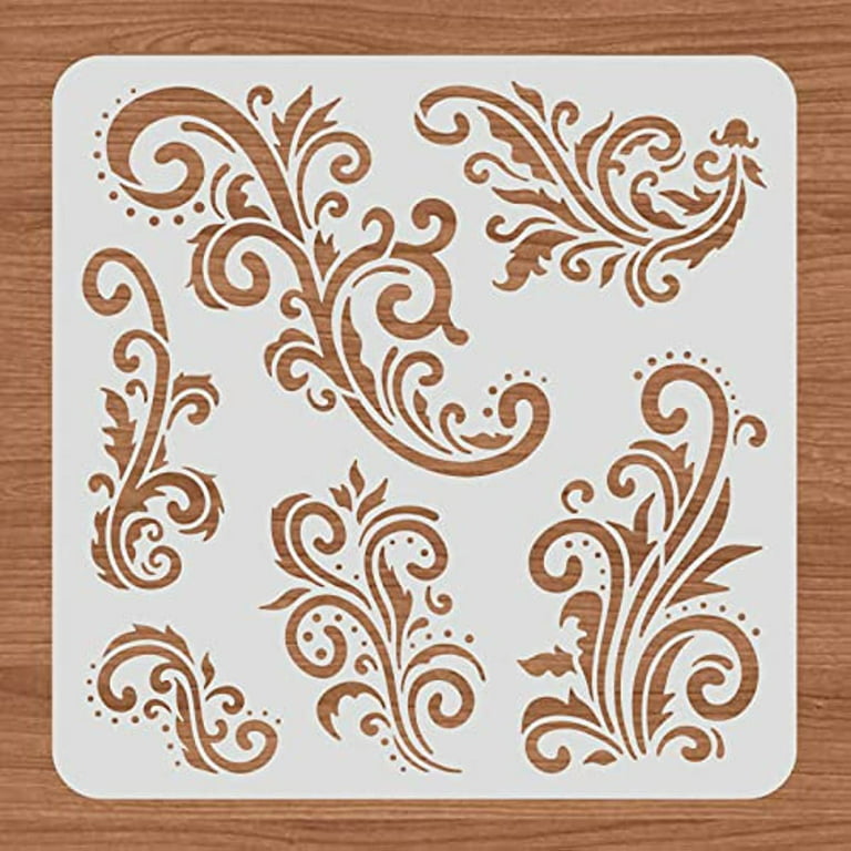Faux Wood Grain Stencil (10 mil Plastic), Decor Stencils for Painting on  Wood, Wall, Tile, Canvas, Paper, Fabric, Furniture and Floor, Reusable  Stencil