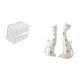 thumbnail image 5 of caso de tejido,Caja de almacenamiento de papel higiénico para montaje en pared,Soporte de pared acrílico para papel higiénico y toallas,Figura de gato,Esculturas de gatos de pareja,figura, 5 of 8