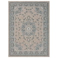 thumbnail image 2 of Allstar Rugs 2' 0" x 6' 11" Beige Traditional Persian Themed Polypropylene Runner with a Dark Cyan Heriz Design and Powder Blue Accents. Flatweave in Turkey., 2 of 8