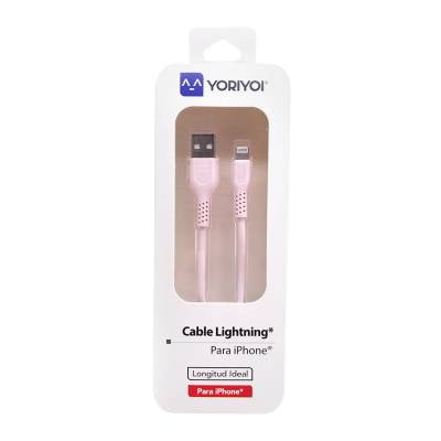 Cable Lightning Yoriyoi 1.2 m Rosa