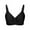Black, variant on Kiplyki Sports Bras for Women Embroidered Glossy Comfortable Breathable Underwear No Rims