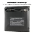 thumbnail image 4 of External CD DVD Drive Enclosure, Ultra Slim USB3.0 External Optical Disc Drive Enclosure Kit Integrated Design 5Gbps  for Laptop A,B,C,D,E, 4 of 7