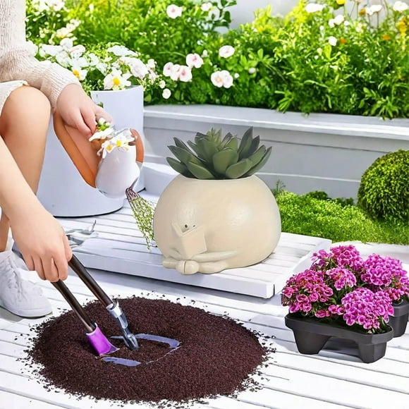 Boreal Craft Flower Pots With Holes Unique Pearl String Flower Pots Reading Flower Pots Interesting Resin Flower Pots Indoors And Outdoors Day Metal Flower Stands for Indoor Heart Shaped Pot Mini