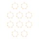 thumbnail image 2 of Qarigey Exquisitas pulseras de tobillo ajustables Delicadas mariposas huecas Tobilleras resistentes para mujer Cadenas de pie para mujer Oro Oro 10Conjunto, 2 of 6