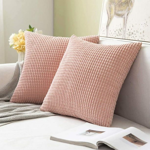 Decorative Throw Pillow Covers, Light Pink Pillow Covers