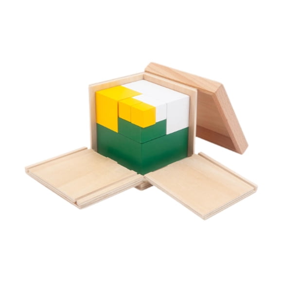 Cubo binomial material didáctico rompecabezas 3D juguetes educativos para edades tempranas juguetes de matemáticas materiales sensoriales construir cu 105 x 105 x 10 cm
