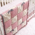 The Peanutshell Bella Crib Bedding Set for Baby Girls, 3 Piece Nursery