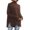 86#Light Brown, variant on Women's Oversized Turtleneck Sweaters Fall Batwing Sleeve Ribbed Tunic Sweater Coffee XL