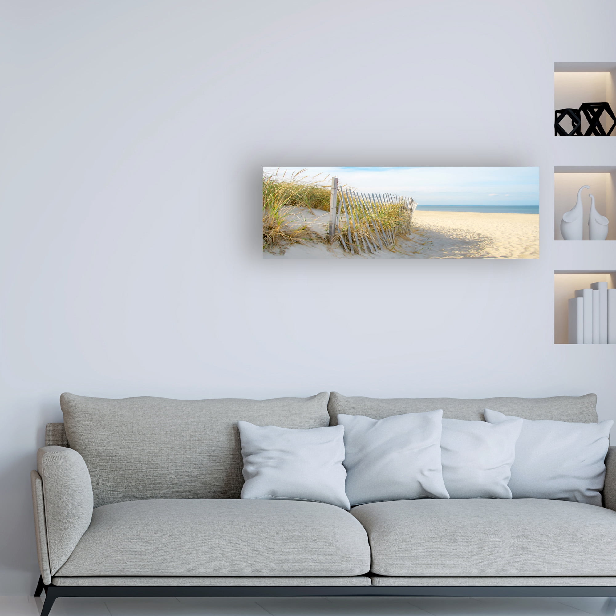 Trademark Fine Art 'Sandy Neck (panorama)' Canvas Art by Brooke T. Ryan