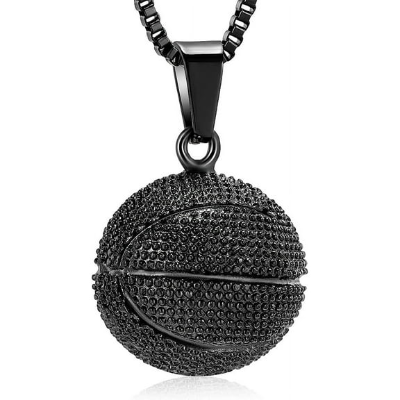 Basketball Hoop Urn Cremation Jewelry for Ashes Stainless Steel Urn Pendant Locket Keepsake Memorial Gifts