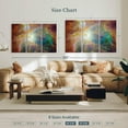 thumbnail image 4 of Elephant Stock Heart Of Orion Nebula Wall Art - Horizontal Multi Panel Canvas - Living Room Wall Decor - Astronomy & Space Multi Panel - Brown And Red Decor By Nasa - 50" x 32", 4 of 8