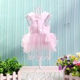 thumbnail image 7 of yuehao pet supplies pet dog summer bottoming stripe print dress clothes pet cat dress pink, 7 of 7