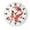 FFclock095, variant on ZXCXRQFa Yellow Lemon Pattern Silent Non Ticking Battery Operated Clock Vintage Round Clocks or Garage Basement Restaurant Workshop Wall Art 10inch