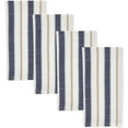thumbnail image 2 of Fennco Styles Striped Linen Blend Cloth Napkins 20" W x 20" L, Set of 4 - Blue Dinner Napkins for Dining Room, Banquets, Family Gatherings, and Holidays, 2 of 4