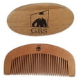 thumbnail image 2 of GBS Combo Set (2pc Kit) Premium Oval Wood Beard Brush with Boar Bristles & Bamboo All Fine Beard Comb, 2 of 2