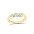 thumbnail image 3 of 10kt Yellow Gold His Hers Round Diamond Cluster Matching Wedding Set 1/3 Cttw, 3 of 3