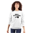 thumbnail image 3 of How Cut Carbs Cutter Foodie Pizza Sweatshirt for Men or Women Brisco Brands L, 3 of 6