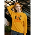 thumbnail image 2 of The Boo Crew. Sweatshirt Women -Image by Shutterstock, Female Large, 2 of 4
