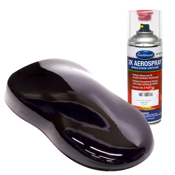 Eastwood 2k Aerospray Boulevard Black Single Stage Urethane Automotive Spray Paint