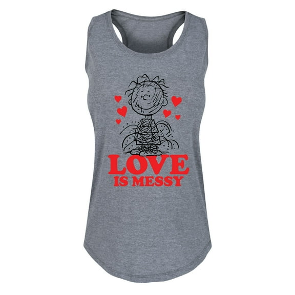 Peanuts - Pigpen Love Is Messy - Women's Racerback Tank Top