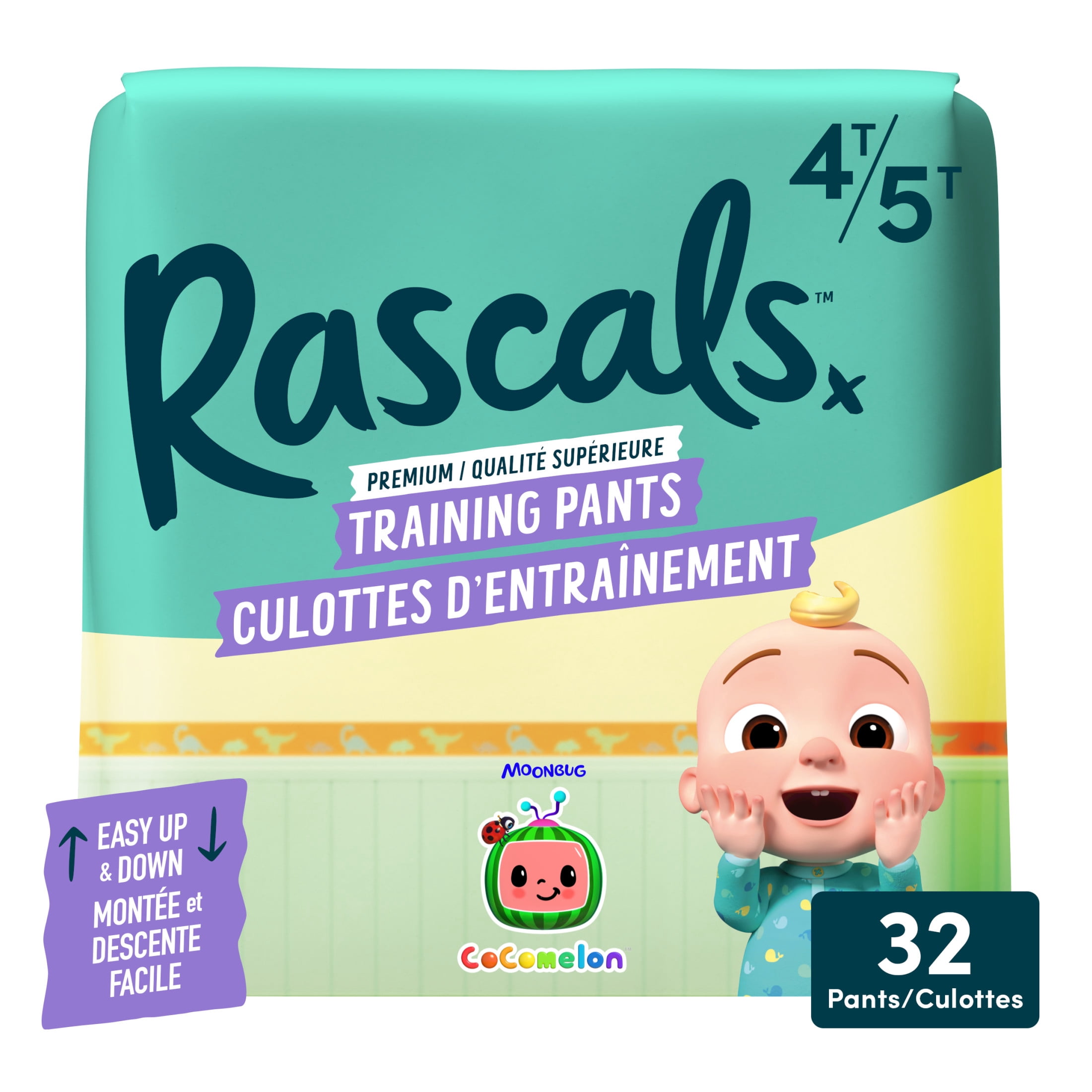 Rascals CoComelon Absorbent Potty Training Pants, Size 4T-5T, Polybag ...