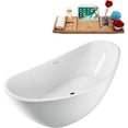 thumbnail image 2 of 75'' Streamline N950BNK Freestanding Tub and Tray With Internal Drain, 2 of 9