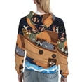 thumbnail image 7 of Easygdp Ocean Scene with Noah's Ark Womens Casual Hoodies Sweatshirts Long Sleeve Pullover Fall Pullover Tops Outfits Winter Clothes-Small, 7 of 7