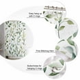 thumbnail image 5 of 54x78 Inch Shower Curtain Decorative Spring Leaves Bathtub Bath Curtains Fabric Waterproof Bathroom Decor Sage Green Botanical Eucalyptus Vines Small Stall Shower Curtain Set with 12 Hooks, 5 of 6