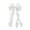 White, variant on Elegant Triple Layer Oversized Bow with Flowing Ribbon Hair Bridal Hair for Wedding and Occasions Thick Stretchy Headbands Milk and Cookies Headband Head Bands Women Head Bands Sweat
