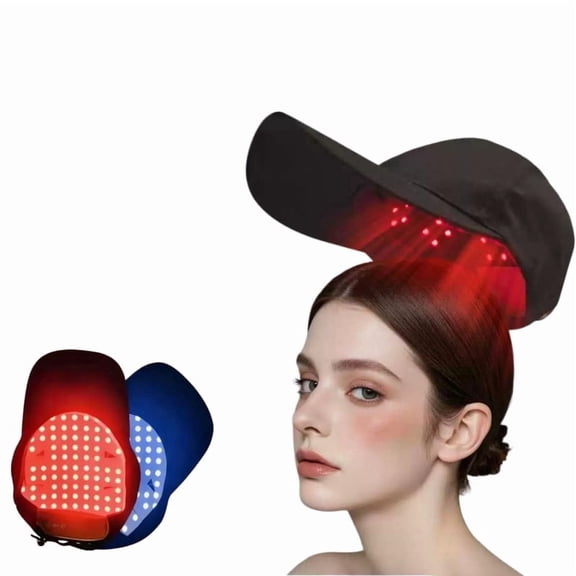 Define Beauty Baseball Cap Wireless Electric Scalp Massager Care Red Light Therapy Hat for Hair Growth Targeted for Head