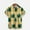 Yellow, variant on TIHLMK Mens Blouses & Button-down Shirts, Mens Tops Men's Lapel Chest Pocket Hawaiian Print Loose Short Sleeve Shirt