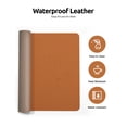 thumbnail image 4 of Protector de escritorio YSagi de piel impermeable 80 x 40 cm, color marrón, 4 of 9