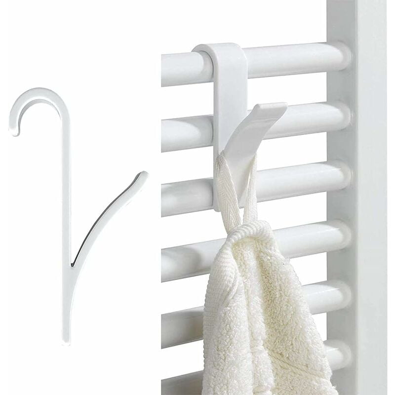 Bathrobe Holder Hook for Radiators, Towel Hooks for Radiator, White ABS  Plastic Hooks, Hook for Towel Radiators for Bathroom and Kitchen Not |  Walmart Canada