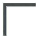 thumbnail image 2 of Amanti Art Grey Cork Board Framed Eva Black Silver Thin Bulletin Board 32 in. x 14 in., 2 of 7