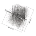 thumbnail image 2 of Unique Bargains Brosse de Nettoyage de Tube 180mm, 2 Pcs Brosse de Nettoyage de Cheminée en Fil d'Acier Ronde M12 Filetée, 2 of 4