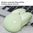 thumbnail image 4 of Cute Rabbit Wireless Mouse, 2.4G Silent Mouse with Adjustable DPI, 33ft Range, Battery Powered, Ergonomic Design for Office, Home, Gaming, Laptop & PC, 4 of 7