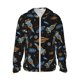thumbnail image 1 of Balery Space Rocket Sudadera ligera de manga larga con capucha y protección solar UPF 50+ para hombre y mujer, ideal para pesca y running-Small, 1 of 7
