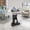 Black, variant on Sit-to-Stand Rolling Adjustable Laptop Cart with Open & Closed Storage, Height 31.5-45.5in Tilting Desktop Lockable Casters MDF Steel Mobile Workstation for Office Classroom