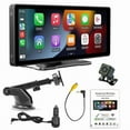 thumbnail image 1 of 10.26" Dash Cam with Rear View Camera Carplay and Android Auto Voice Control Bluetooth WIFI 2.4G-5G FM, 1 of 5