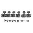 thumbnail image 1 of 6Pcs String Tuning Key Retro Style Metal Delicate Tuning Pegs Replacement for Electric Guitar Black, 1 of 4