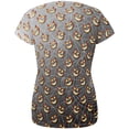 thumbnail image 2 of Halloween Spider Webs and Jack-O-Lanterns All Over Womens T Shirt, 2 of 2
