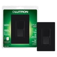 thumbnail image 1 of Interruptor de intensidad Lutron Diva Rocker de 150 W, 3 vías, negro, 1 paquete, 1 of 1
