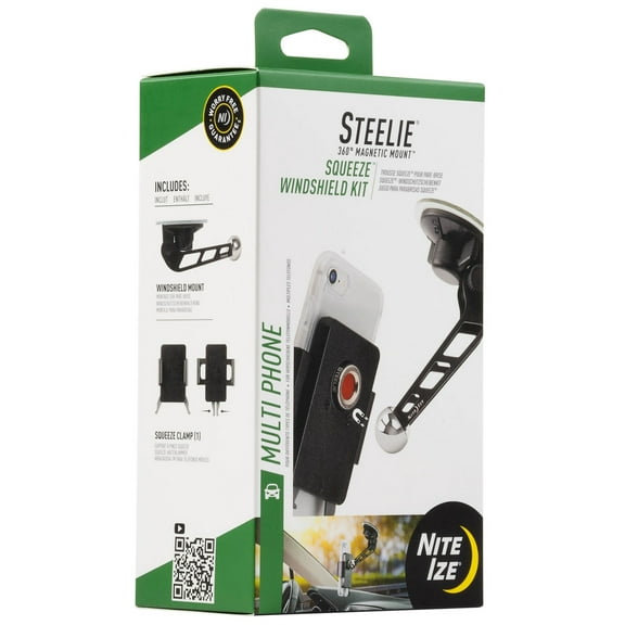 Nite Ize Steelie 360° Magnetic Mount Squeeze Windshield Kit