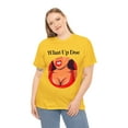 thumbnail image 4 of What Up Doe Slang Greeting Fun Quote Unisex Cotton T-Shirt Female Graphic, 4 of 11