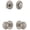 Satin Nickel, variant on Grandeur 827251 Circulaire Solid Brass Single Cylinder Keyed Entry Knobset And Deadbolt