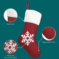 thumbnail image 4 of putnchl Christmas Stockings, 1 Pcs 18 inches Christmas Stockings, Burlap with Large Plush Cuff Stockings, for Family Holiday Xmas Party Decorations, 4 of 5
