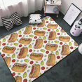 thumbnail image 3 of Shaggy Area Rug, Hot Dog 7 Rugs for Living Room Bedroom Non Slip Door Mat Indoor Carpet Machine Washable Nursery Home Decor Floor Mats for Entryway 60x39in, 3 of 5